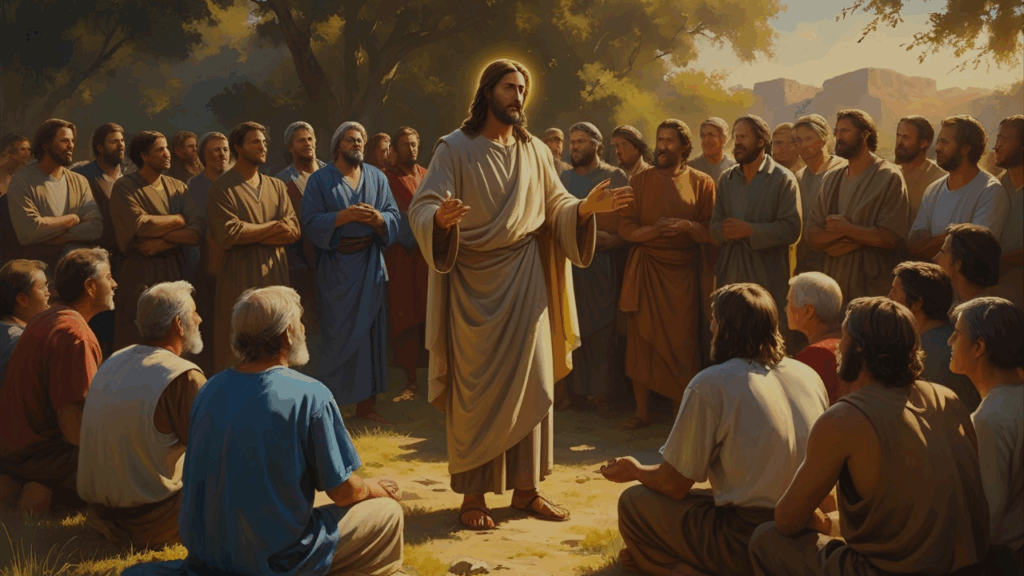 Jesus ensinando sobre o dízimo 