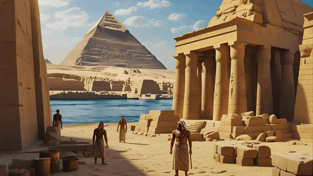 Por que Deus endureceu o coração de faraó? Imagem do Egito com o povo de Israel 