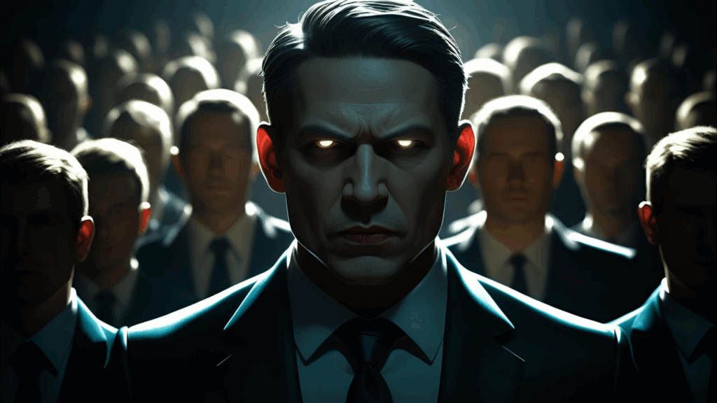 Quem é o anticristo? Imagem de um homem representando o anticristo e seus seguidores 