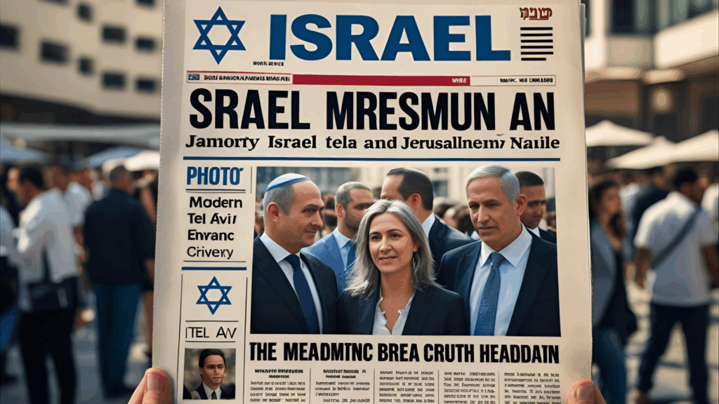 Israel e o relógio profético! Imagem de um jornal mostrando que Israel sempre tem notícias sobre ele