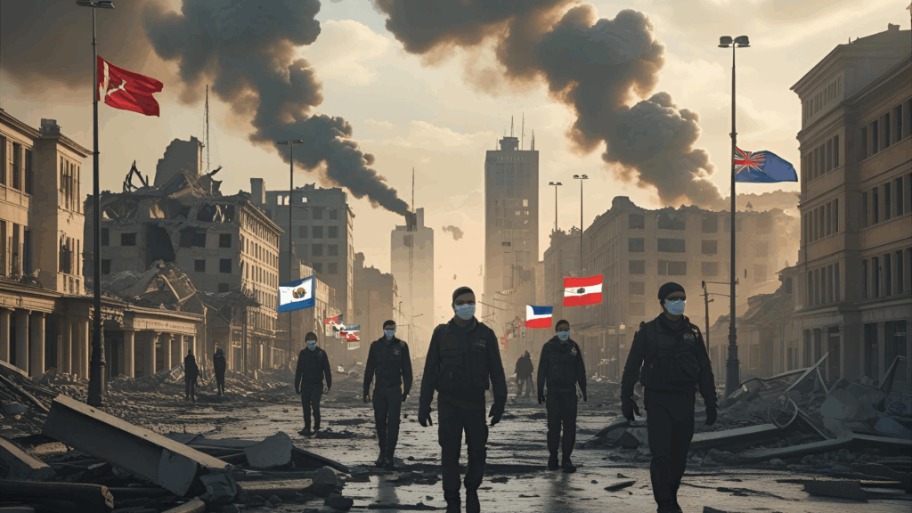 Imagem de crises globais depois da nova ordem mundial 