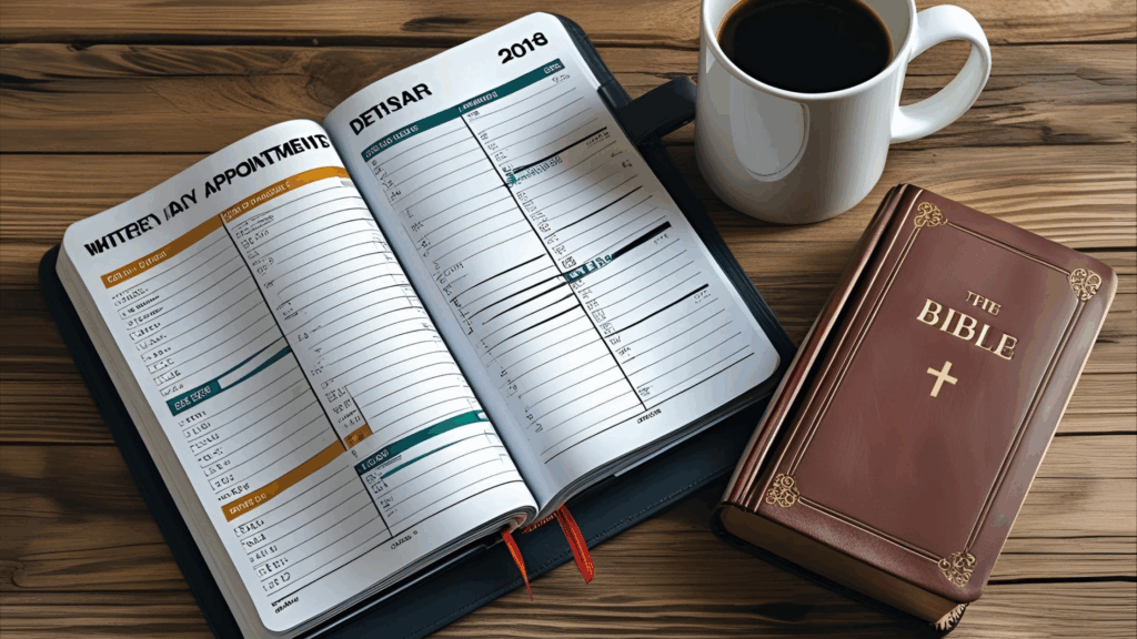 Imagem de agenda de gratidão para agradecer a Deus 