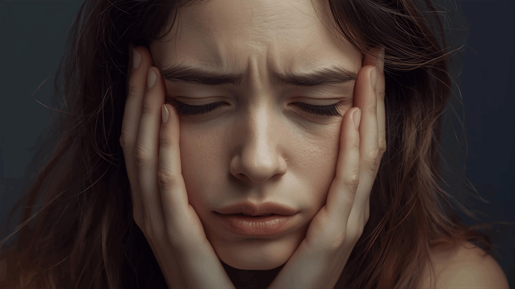 Imagem de pessoa arrependida por pecado não confessado 