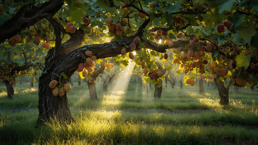 Imagem de uma videira, representando João 15:5