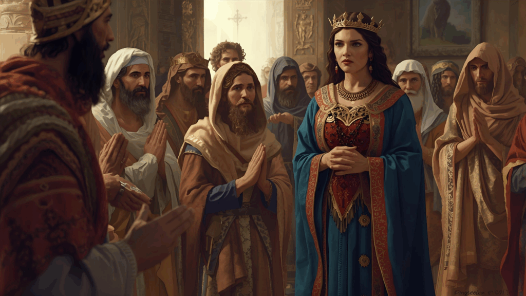 Imagem da rainha Ester e o povo judeu