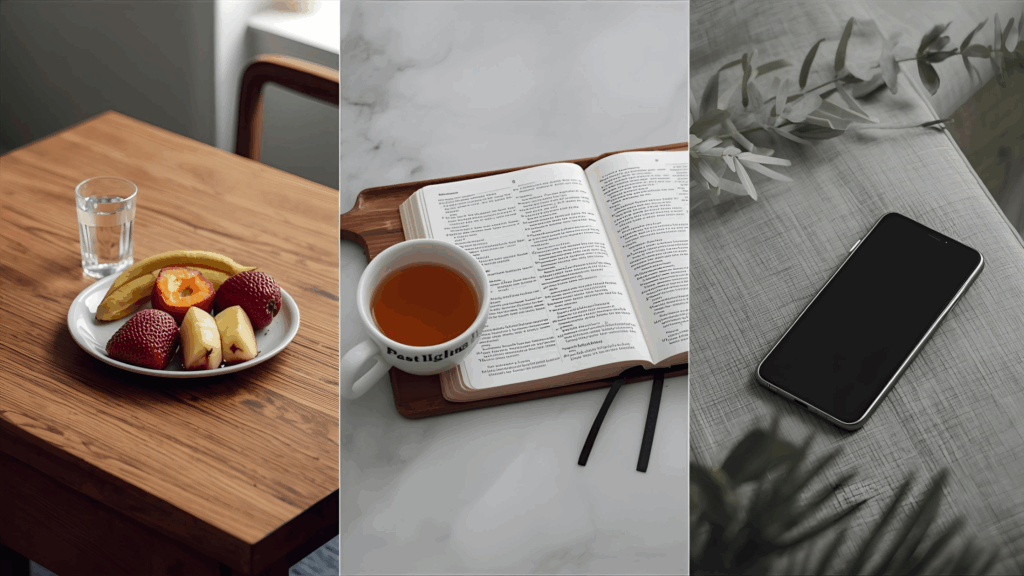 Imagem para representar os tipos de jejum