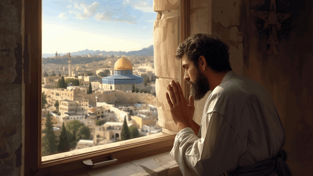 Imagem de Daniel em oração 