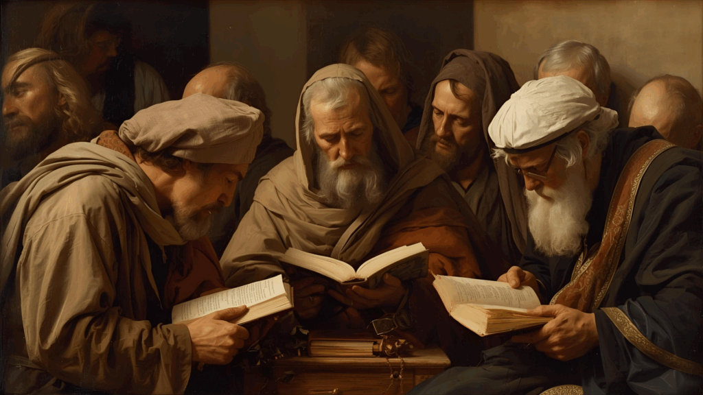 Imagem representando os primeiros cristão guardando o sábado