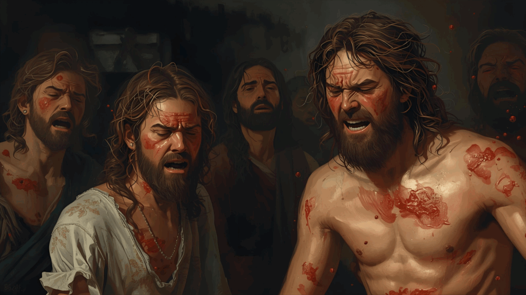 Imagem de pessoas com úlceras malignas