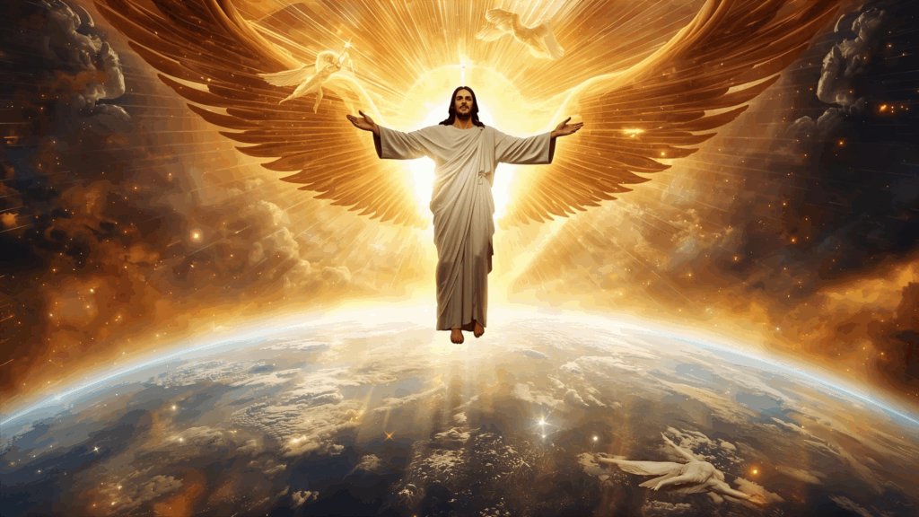 Jesus com um novo céu e uma nova terra 