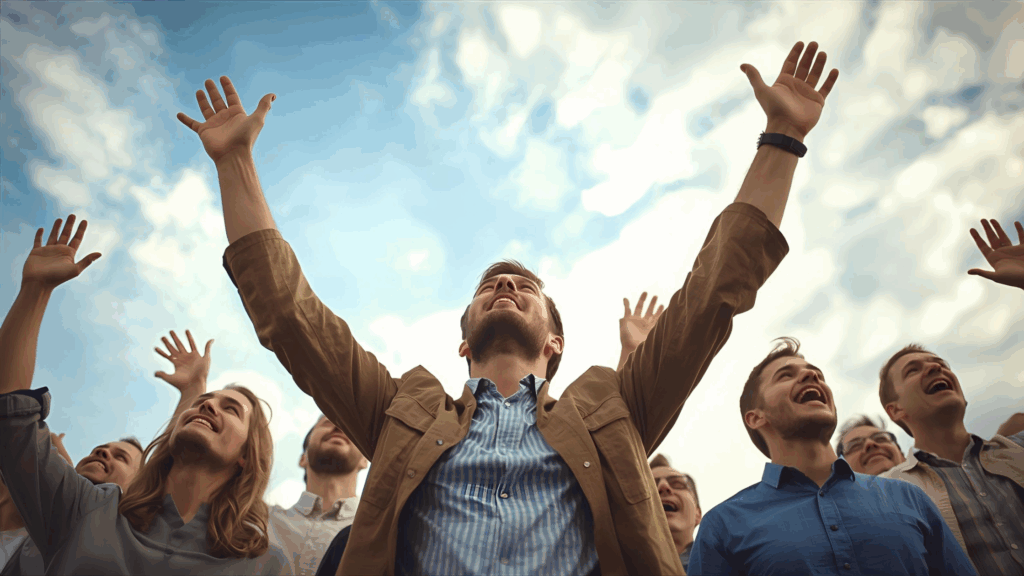 Povo com esperança da volta de Jesus 