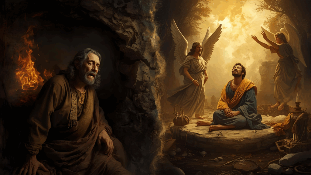 Lázaro no seio de Abraão e o homem rico em Hades 