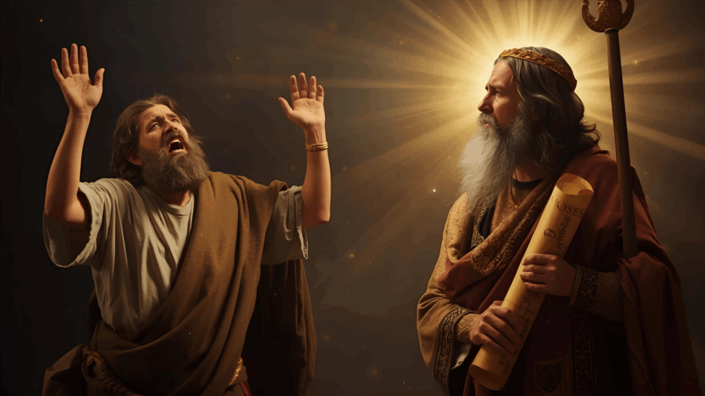 O homem rico clamando a Abrão 