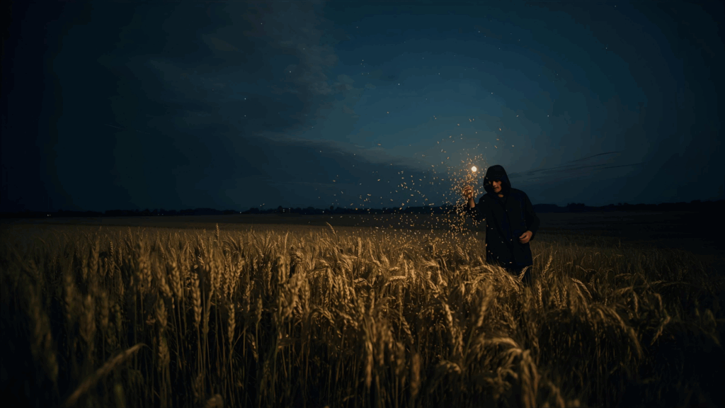 Parábola do joio e do Trigo homem semeia joio