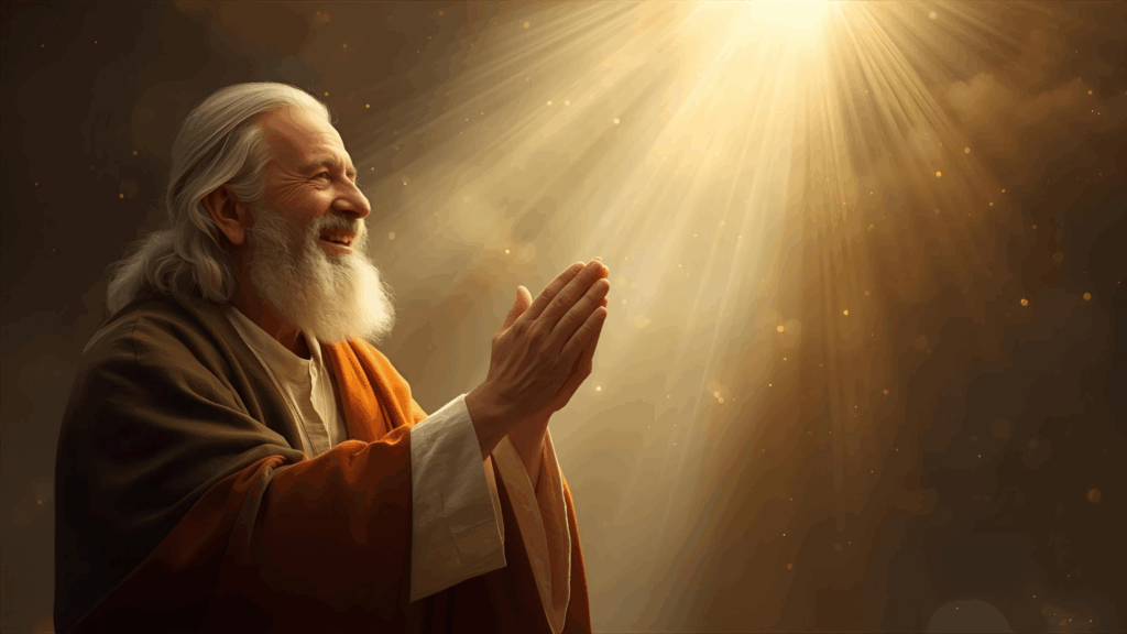 A Parábola dos Talentos: o senhor feliz abençoando seu servo 